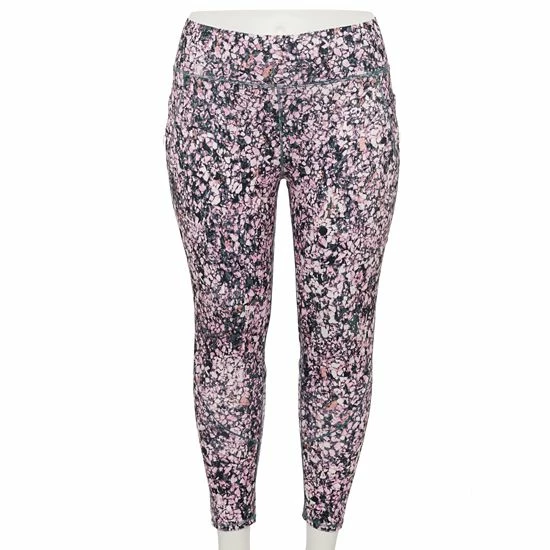 Plus Size FLX Ascent High-Waisted 7/8 Ankle Leggings Mosaic Print Plus Size FLX Ascent High-Waisted 7/8 Ankle Leggings Mosaic Print -FLX stop unnamed file 2239
