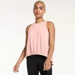 Women's FLX Commuter Mixed-Media Sleeveless Top Sand Trap -FLX stop unnamed file 2245