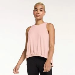 Women's FLX Commuter Mixed-Media Sleeveless Top Sand Trap -FLX stop unnamed file 2247