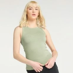 Women's FLX Balance Ribbed Fitted Tank Vintage Heart -FLX stop unnamed file 2287