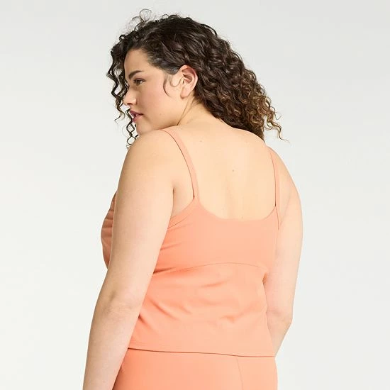 Plus Size FLX Affirmation Camisole With Built-In Bra Plum Pie 4 Plus Size FLX Affirmation Camisole With Built-In Bra Plum Pie - Image 2