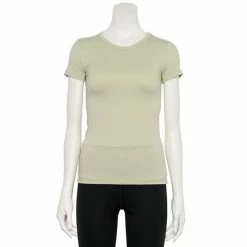 Women's FLX Balance Ribbed Crewneck Tee Grape Fondant -FLX stop unnamed file 2339