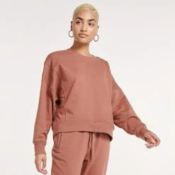 Women's FLX Embrace Crewneck Sweatshirt Petalwood -FLX stop unnamed file 2347