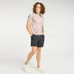 Men's FLX Dynamic Comfort Tee Lavendar Marble -FLX stop unnamed file 2379