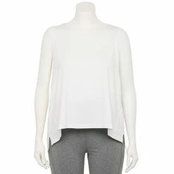 Plus Size FLX Core High-Low Tank Southern Peach