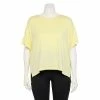 Plus Size FLX Core Drop-Shoulder Tee Grace Yellow 2 Plus Size FLX Core Drop-Shoulder Tee Grace Yellow -FLX stop unnamed file 2428