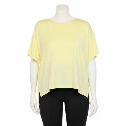 Plus Size FLX Core Drop-Shoulder Tee Grace Yellow
