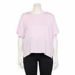 Plus Size FLX Core Drop-Shoulder Tee Grace Yellow -FLX stop unnamed file 2433