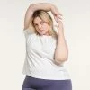 Plus Size FLX Harmony Front Seam Tee White -FLX stop unnamed file 2439