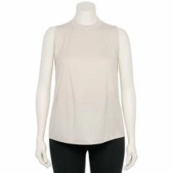 Plus Size FLX Commuter Mockneck Ribbed Tank Sand Trap 11 Plus Size FLX Commuter Mockneck Ribbed Tank Sand Trap -FLX stop unnamed file 2454