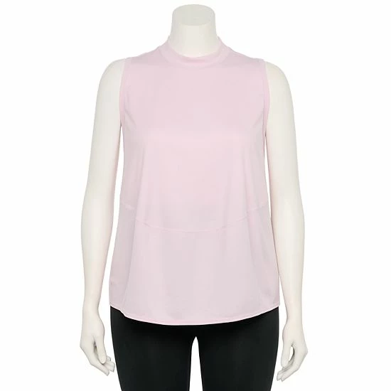 Plus Size FLX Commuter Mockneck Ribbed Tank Sand Trap 8 Plus Size FLX Commuter Mockneck Ribbed Tank Sand Trap - Image 6