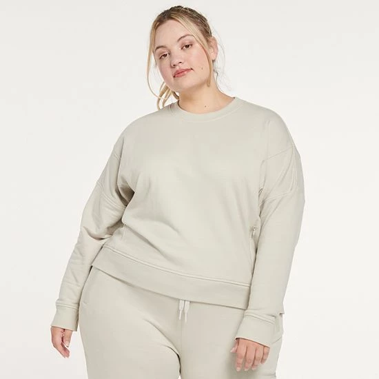 Plus Size FLX Embrace Crewneck Sweatshirt Sand Trap Plus Size FLX Embrace Crewneck Sweatshirt Sand Trap -FLX stop unnamed file 2465