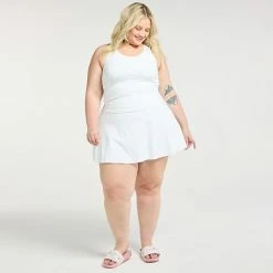 Plus Size FLX High-Waisted Affirmation Skort With Pockets Plum Sherry 9 Plus Size FLX High-Waisted Affirmation Skort With Pockets Plum Sherry -FLX stop unnamed file 2469