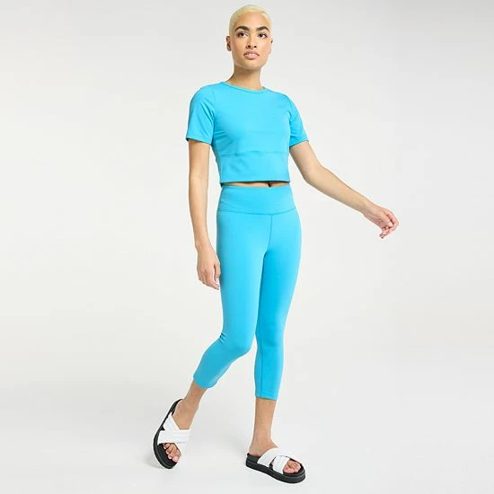 Women's FLX Affirmation Crop Top Mint Crackle 6 Women's FLX Affirmation Crop Top Mint Crackle - Image 4