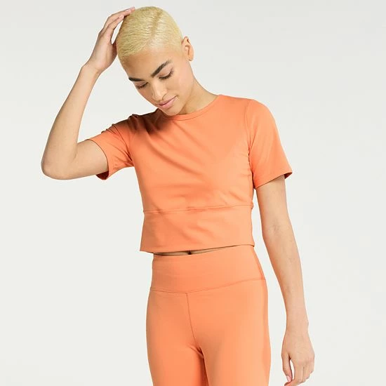 Women's FLX Affirmation Crop Top Mint Crackle 8 Women's FLX Affirmation Crop Top Mint Crackle - Image 6