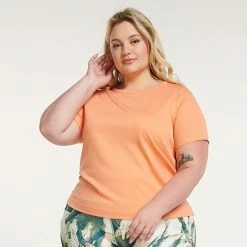 Plus Size FLX Balance Ribbed Crewneck Tee Vintage Heart -FLX stop unnamed file 2505