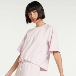 Women's FLX Banded-Bottom Crewneck Crop Top Mint Crackle 7 Women's FLX Banded-Bottom Crewneck Crop Top Mint Crackle -FLX stop unnamed file 2556