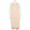 Plus Size FLX Front-Zip High-Low Dress Leisure Beige -FLX stop unnamed file 2572