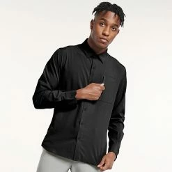 Men's FLX Dynamic Stretch Button-Down Shirt Napia Plum -FLX stop unnamed file 2602