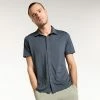 Men's FLX Dynamic Comfort Button-Down Shirt Charcoal