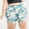 Plus Size FLX Ascent Bike Shorts Cascading Floral -FLX stop unnamed file 2624