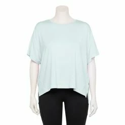 Plus Size FLX Core Drop-Shoulder Tee Frost Bite -FLX stop unnamed file 2699