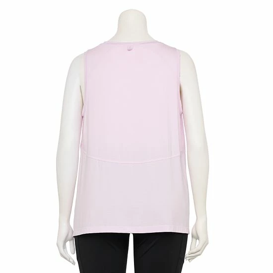 Plus Size FLX Core High-Low Tank Modern White 4 Plus Size FLX Core High-Low Tank Modern White - Image 2