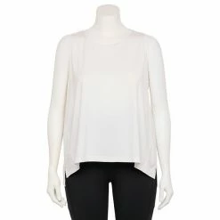 Plus Size FLX Core High-Low Tank Modern White 11 Plus Size FLX Core High-Low Tank Modern White -FLX stop unnamed file 2705