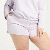 Plus Size FLX High-Waisted Lounge Shorts Grape Fondant 1 Plus Size FLX High-Waisted Lounge Shorts Grape Fondant -FLX stop unnamed file 2706