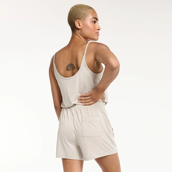 Women's FLX Strappy Romper Mineral Black Women's FLX Strappy Romper Mineral Black -FLX stop unnamed file 2724