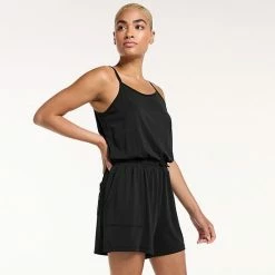 Women's FLX Strappy Romper Mineral Black 6 Women's FLX Strappy Romper Mineral Black -FLX stop unnamed file 2727