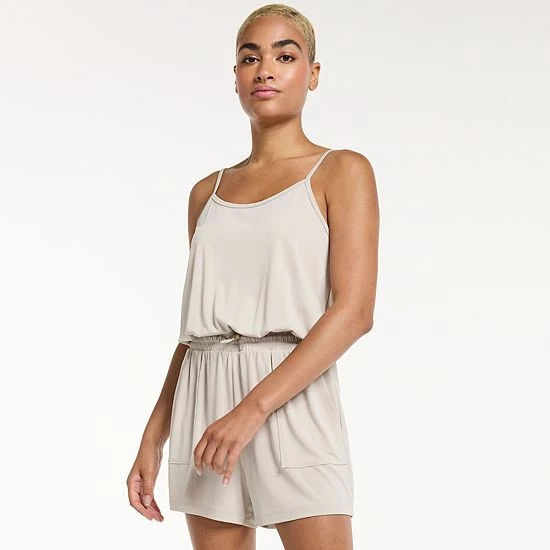 Women's FLX Strappy Romper Mineral Black Women's FLX Strappy Romper Mineral Black -FLX stop unnamed file 2728