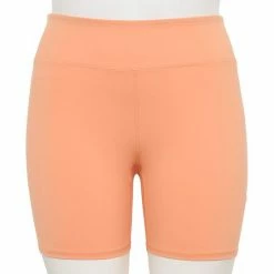 Plus Size FLX Affirmation High-Waisted Bike Shorts Southern Peach 7 Plus Size FLX Affirmation High-Waisted Bike Shorts Southern Peach -FLX stop unnamed file 2768