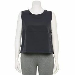 Plus Size FLX Cinch-Back Woven Tank Plum Sherry 4 Plus Size FLX Cinch-Back Woven Tank Plum Sherry -FLX stop unnamed file 2777