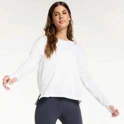 Women's FLX Core Drop-Shoulder Tee Modern White 8 Women's FLX Core Drop-Shoulder Tee Modern White -FLX stop unnamed file 285