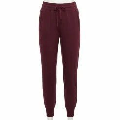 Women's FLX Embrace High-Waisted Banded-Bottom Sweatpants Plum Pie -FLX stop unnamed file 297
