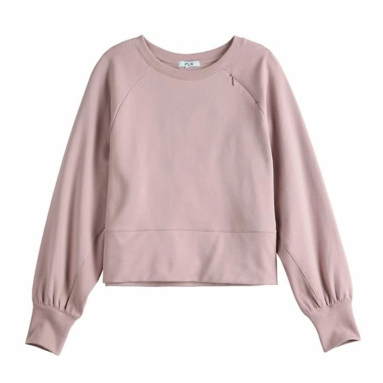 Women's FLX Embrace French Terry Crewneck Sweatshirt Vintage Moss Women's FLX Embrace French Terry Crewneck Sweatshirt Vintage Moss -FLX stop unnamed file 309
