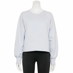 Women's FLX Embrace French Terry Crewneck Sweatshirt Vintage Moss 5 Women's FLX Embrace French Terry Crewneck Sweatshirt Vintage Moss -FLX stop unnamed file 311