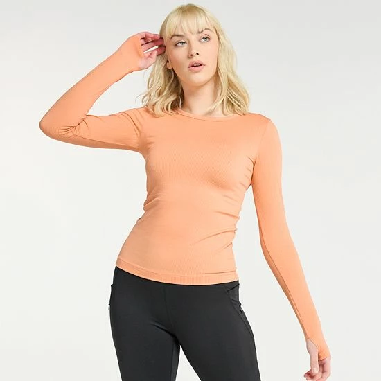 Women's FLX Balance Ribbed Crewneck Tee Sugar Berry Women's FLX Balance Ribbed Crewneck Tee Sugar Berry -FLX stop unnamed file 319