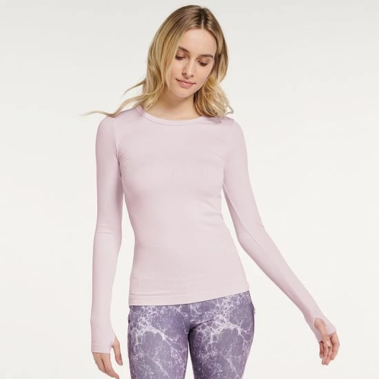 Women's FLX Balance Ribbed Crewneck Tee Sugar Berry Women's FLX Balance Ribbed Crewneck Tee Sugar Berry -FLX stop unnamed file 320