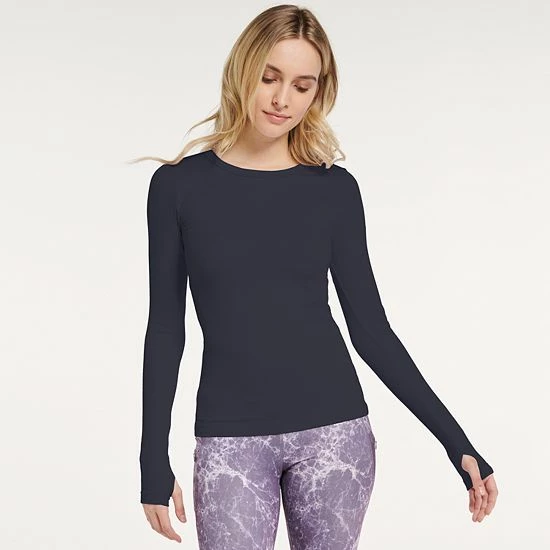 Women's FLX Balance Ribbed Crewneck Tee Sugar Berry Women's FLX Balance Ribbed Crewneck Tee Sugar Berry -FLX stop unnamed file 321