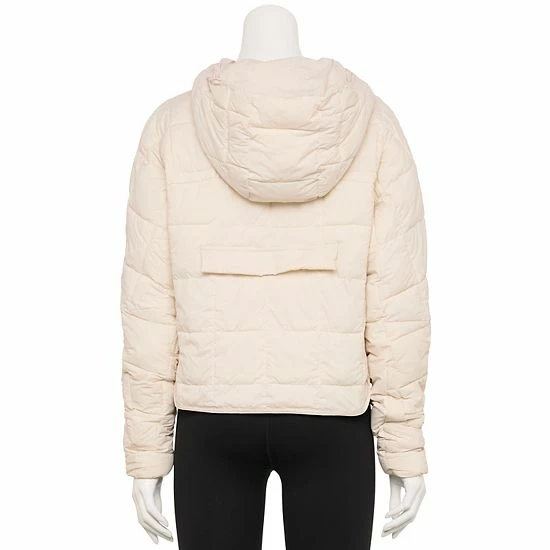 Women's FLX Quilted Packable Pullover Jacket Bisque Tan 4 Women's FLX Quilted Packable Pullover Jacket Bisque Tan - Image 2