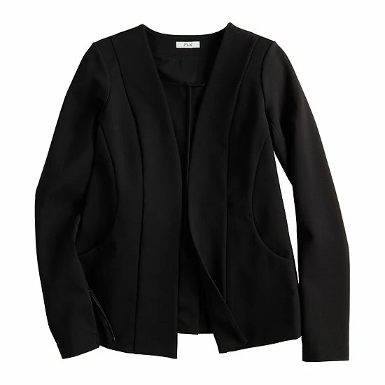 Women's FLX Commuter Elevate Open-Front Ponte Blazer Plum Sherry Women's FLX Commuter Elevate Open-Front Ponte Blazer Plum Sherry -FLX stop unnamed file 366