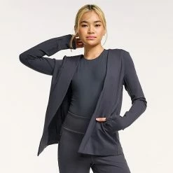 Women's FLX Commuter Elevate Open-Front Ponte Blazer Plum Sherry 5 Women's FLX Commuter Elevate Open-Front Ponte Blazer Plum Sherry -FLX stop unnamed file 367