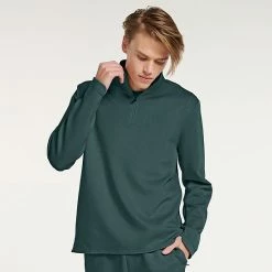 Men's FLX Mid-Weight Pullover Silent Navy -FLX stop unnamed file 455