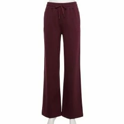​Women's FLX Embrace High-Waisted Wide-Leg Sweatpants Plum Pie -FLX stop unnamed file 469