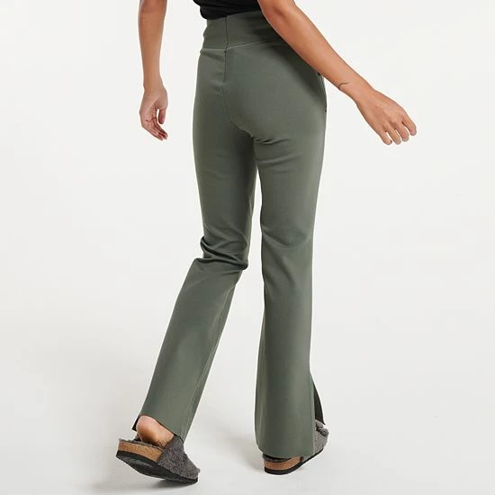 Women's FLX Elevate High-Waisted Slit Flare-Leg Pants Black Women's FLX Elevate High-Waisted Slit Flare-Leg Pants Black -FLX stop unnamed file 512