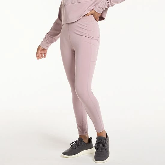 Women's FLX High-Waisted Bungee-Waistband Leggings Mineral Black 6 Women's FLX High-Waisted Bungee-Waistband Leggings Mineral Black - Image 4