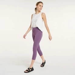 Women's FLX Affirmation High-Waisted Capri Leggings Grape Vine -FLX stop unnamed file 531