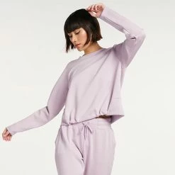 Women's FLX Cinched-Hem Popover Top Grape Fondant 15 Women's FLX Cinched-Hem Popover Top Grape Fondant -FLX stop unnamed file 548